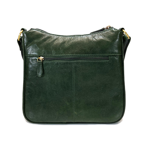 Rowallan Leather Cross Body Bag - Style: 31-1977 Supatra - Green