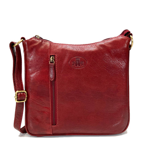 Rowallan Leather Cross Body Bag - Style: 31-1977 Supatra - Red