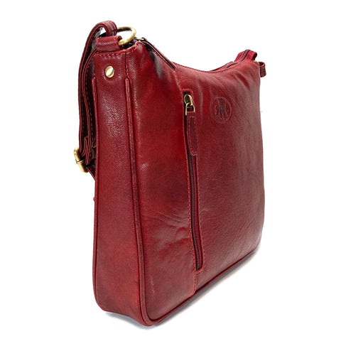 Rowallan Leather Cross Body Bag - Style: 31-1977 Supatra - Red