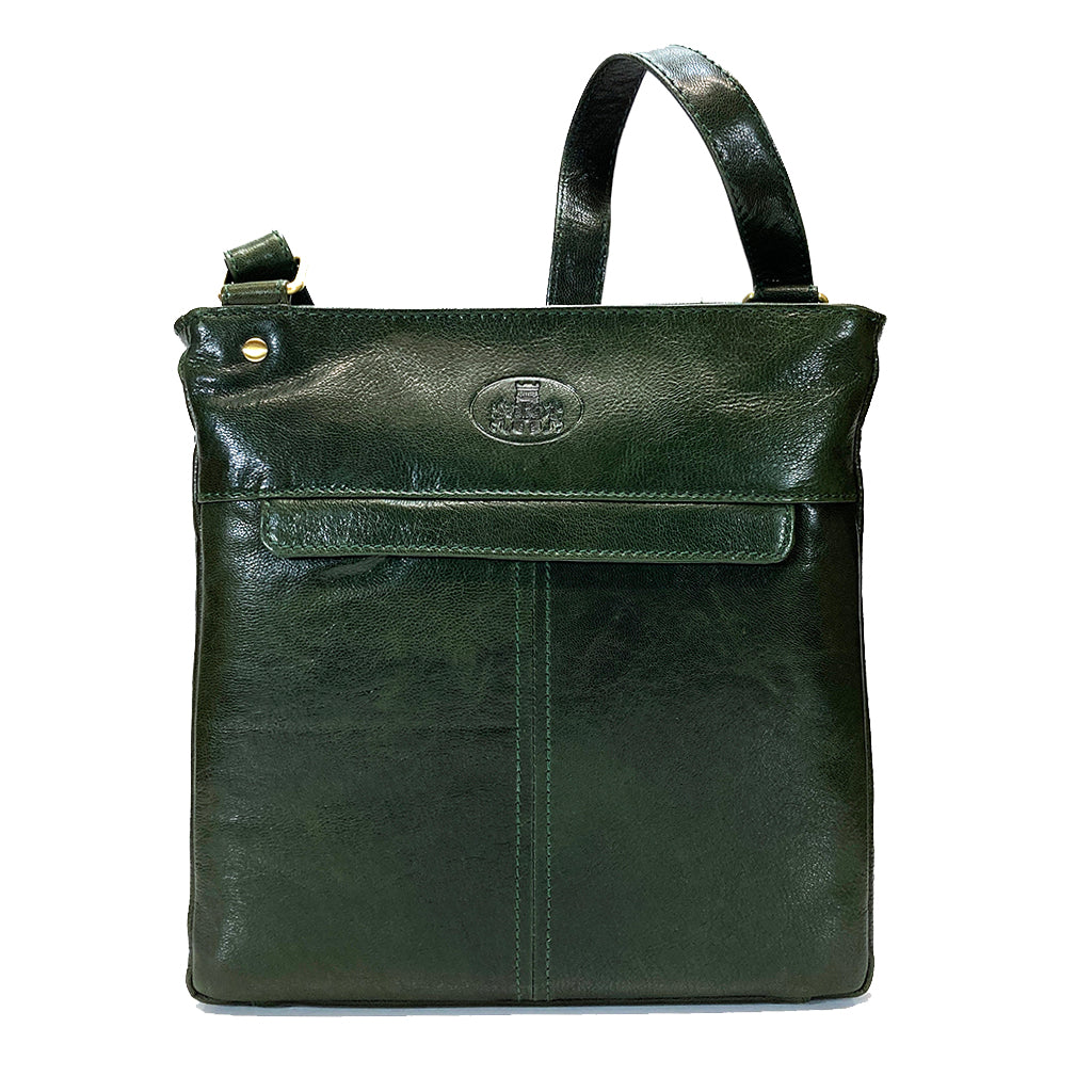 Rowallan Leather Cross Body Bag - Style: 31-1980 Supatra - Green