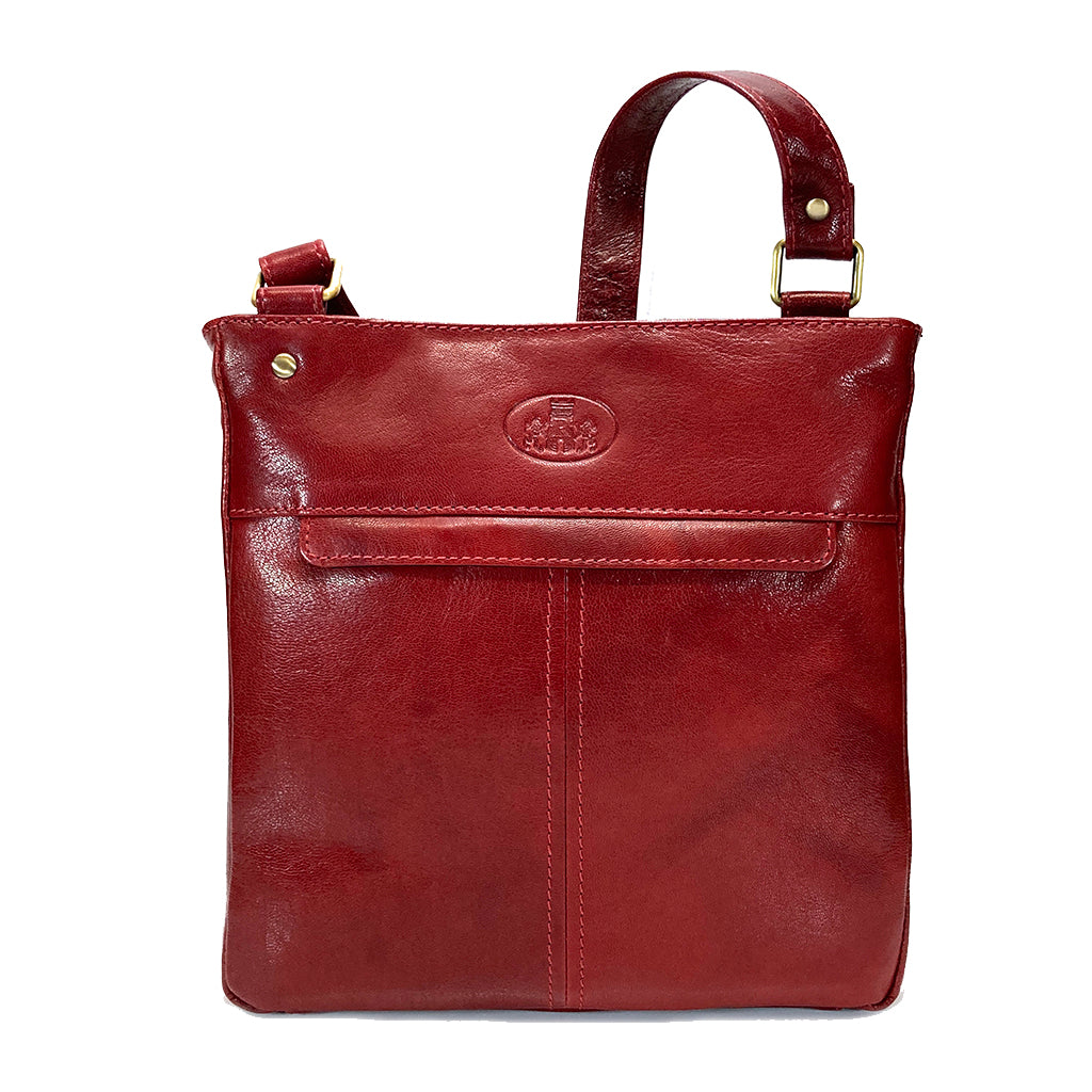Rowallan Leather Cross Body Bag - Style: 31-1980 Supatra - Red