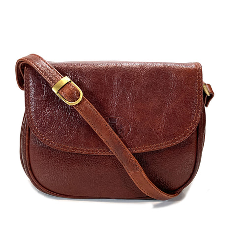 Rowallan Leather Flap Front Organiser Bag - Style: 31-2220 Supatra - Cognac