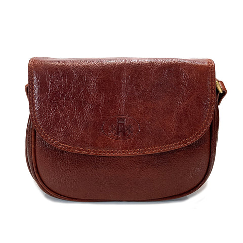 Rowallan Leather Flap Front Organiser Bag - Style: 31-2220 Supatra - Cognac