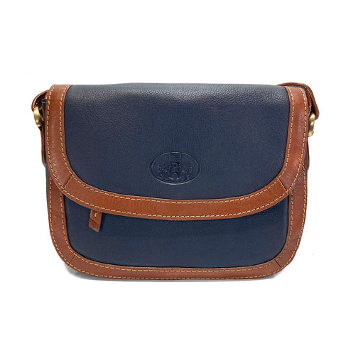 Rowallan Leather Shoulder Bag - Style: 31-9286 Prelude Navy