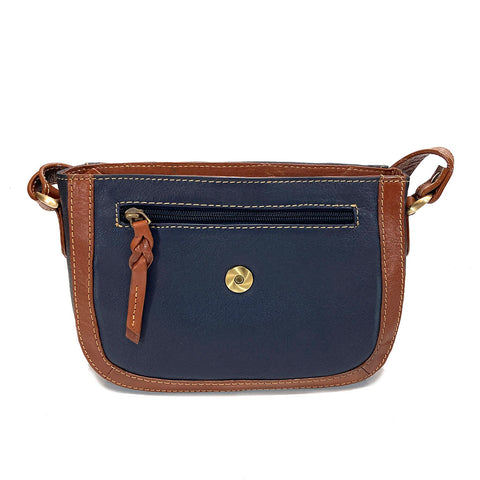 Rowallan Leather Shoulder Bag - Style: 31-9286 Prelude Navy