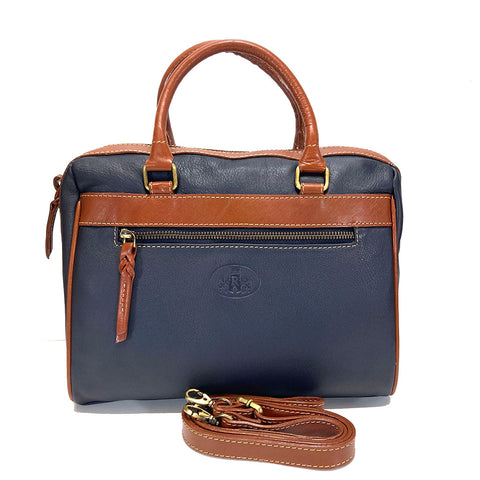 Rowallan Leather Grab- Multiway Bag - Style: 31-9290 Prelude Navy