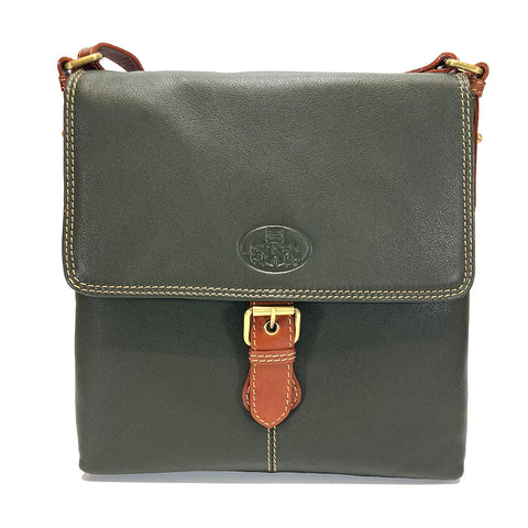 Rowallan Leather Shoulder Bag - Style: 31-9291 Prelude Green