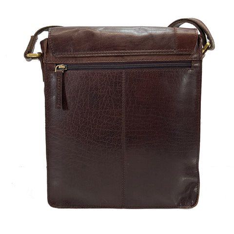 Rowallan Conquest Leather Messenger Bag - Style: 319626 - Brown
