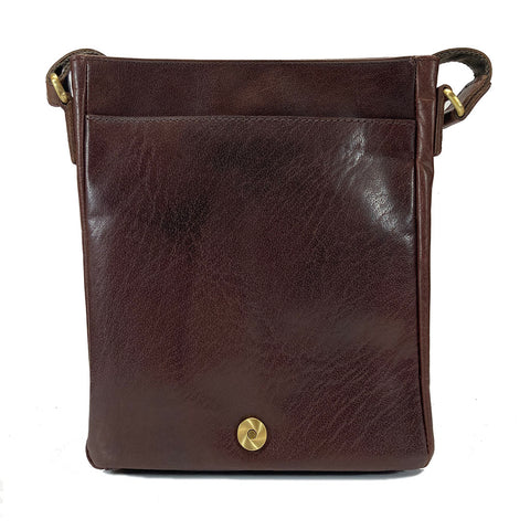 Rowallan Conquest Leather Messenger Bag - Style: 319626 - Brown