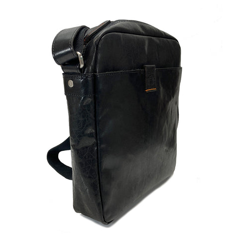 Rowallan Espana Leather Messenger Cross Body Bag - Style: 31-9796  Black