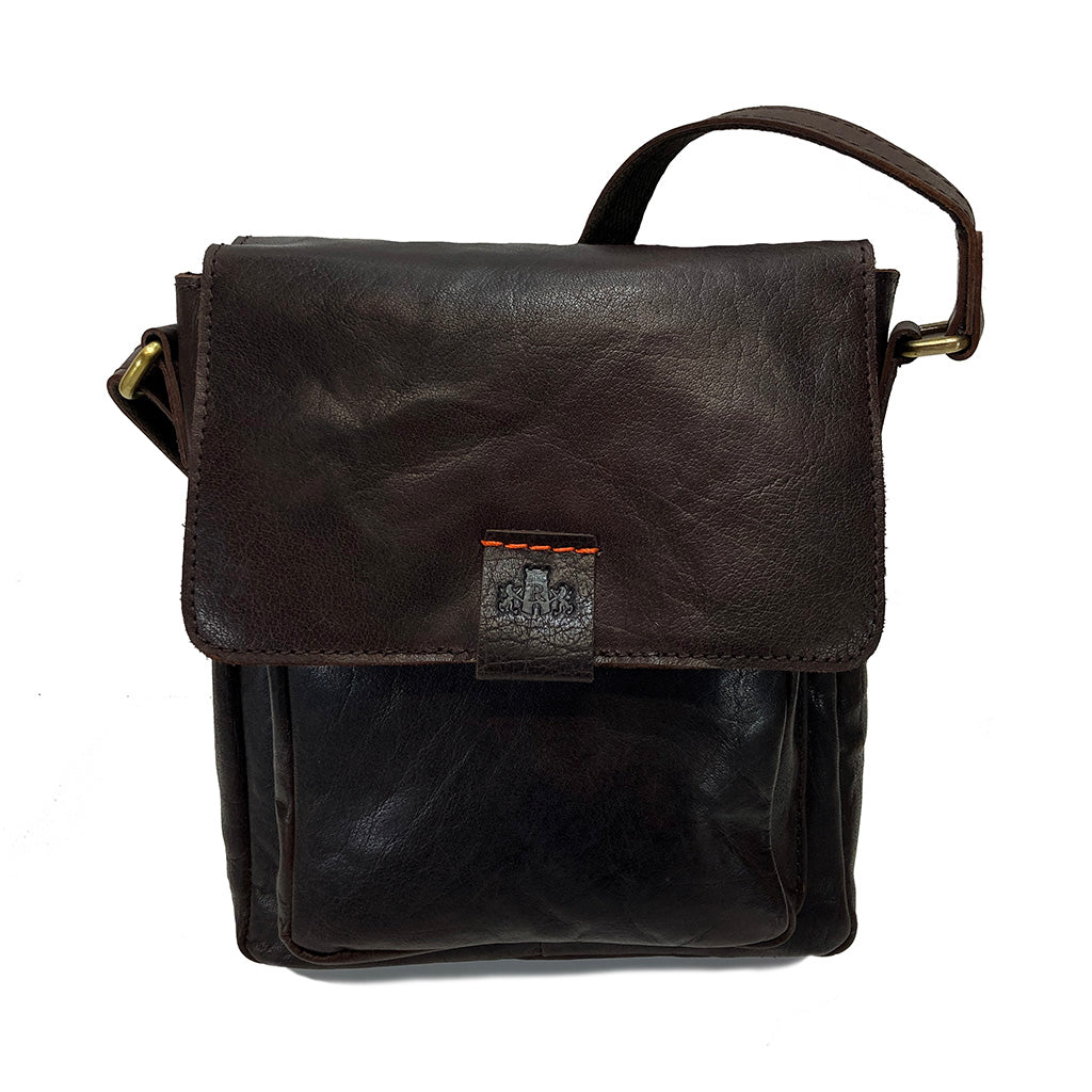 Rowallan Espana Leather Messenger Cross Body / Shoulder Bag - Style: 31-9797  Brown