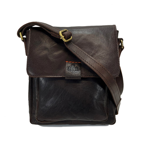 Rowallan Espana Leather Messenger Cross Body / Shoulder Bag - Style: 31-9797  Brown
