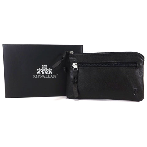 Rowallan Cossack Collection - Leather Key Case / Coin Wallet - Style 33-6078  Black