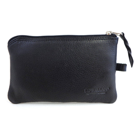 Rowallan Cossack Collection - Leather Key Case / Coin Wallet - Style 33-6078  Black
