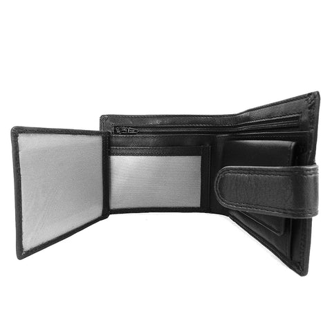 Rowallan Cossack Collection - Leather Flip out Wallet - Style 33-6083  Black
