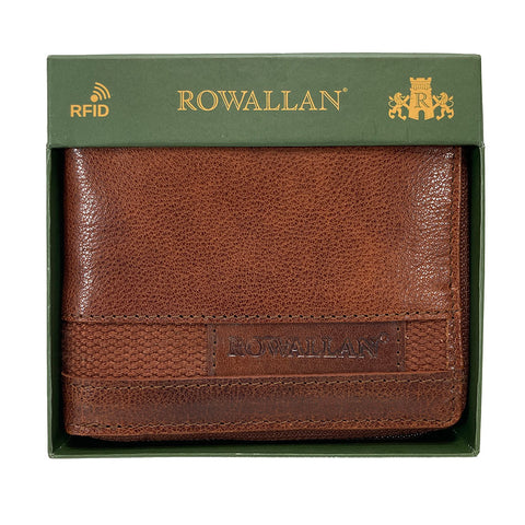 Rowallan Panama Collection - Cognac Leather RFID Zip Around Wallet - Style: 33-6738/18