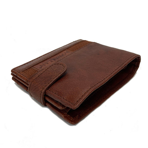 Rowallan Panama Collection - Cognac Leather RFID Tab Wallet - Style: 33-6739/18