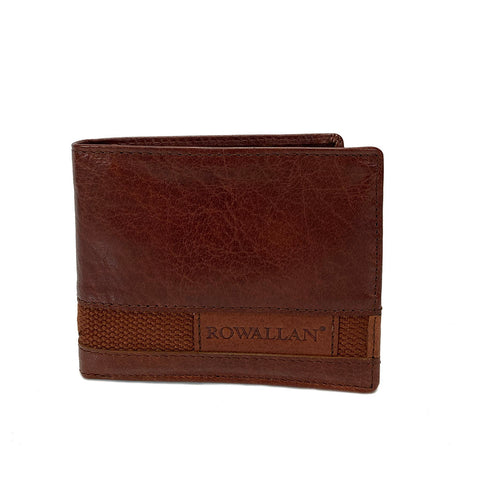 Rowallan Panama Collection - Cognac Leather RFID Wallet - Style: 33-6741/18