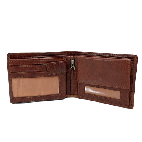 Rowallan Panama Collection - Cognac Leather RFID Wallet - Style: 33-6741/18