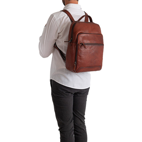 Gianni Conti Backpack - Claude - Style: 4112477 - Vintage Brown