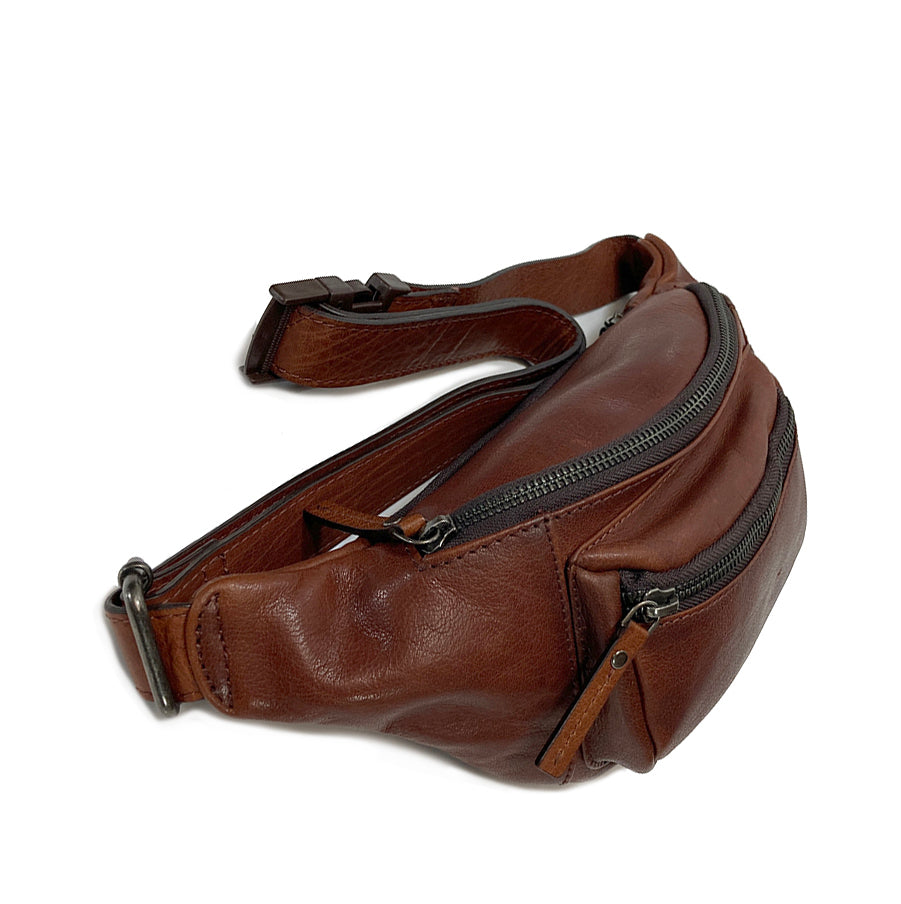 Gianni Conti Leather Bum / Waist bag - Vintage Brown -Style: 4115032