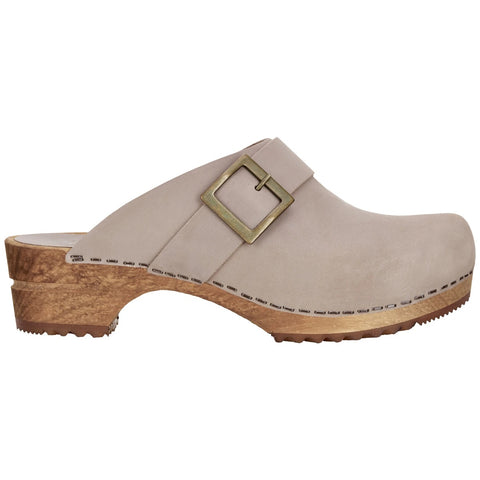 Sanita Womens Wooden Clog  Urban - Grey