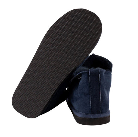 Shepherd Sheepskin Bootee Slipper - Style: Anton 4921 Navy