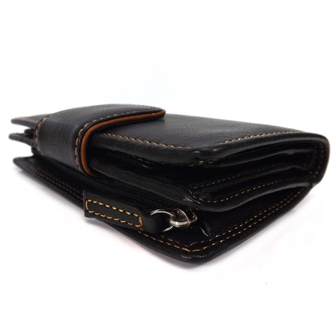 Gianni Conti Medium Wallet Purse - Style: 588356 - Black