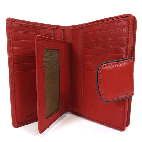 Gianni Conti Medium Wallet Purse - Style: 588356 - Red