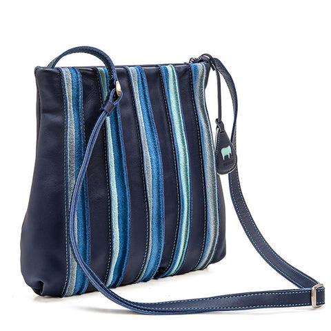 Mywalit Medium Cross Body Bag - Style 606-130 Denim