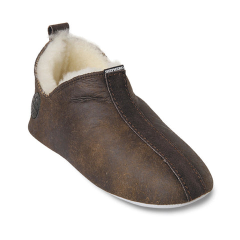 Shepherd Sheepskin Bootee Slipper - Style: Lina 6202 - Oiled Antique