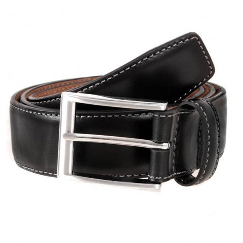 Dents - Full Grain Leather Belt - 35mm wide - Black or Brown - Style 8-1090