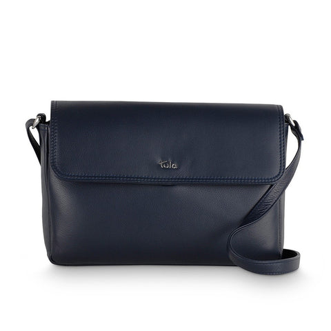 Tula Nappa Originals Small Flap Over Bag - Dark Azure (Navy) Style: 8475