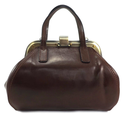 Gianni Conti Medium Gladstone Bag - Brown - Style: 9403882