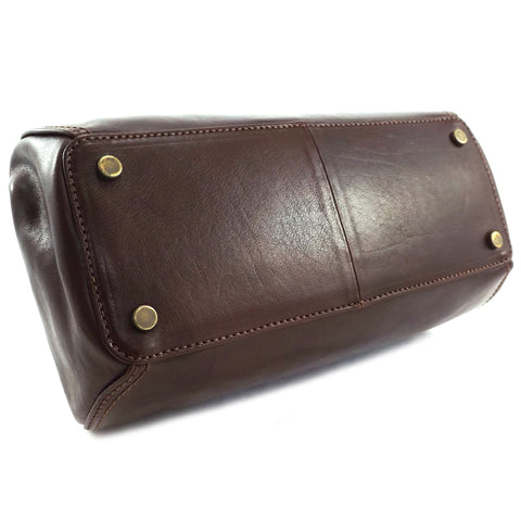 Gianni Conti Medium Gladstone Bag - Brown - Style: 9403882