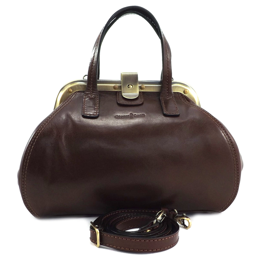Gianni Conti Medium Gladstone Bag - Brown - Style: 9403882