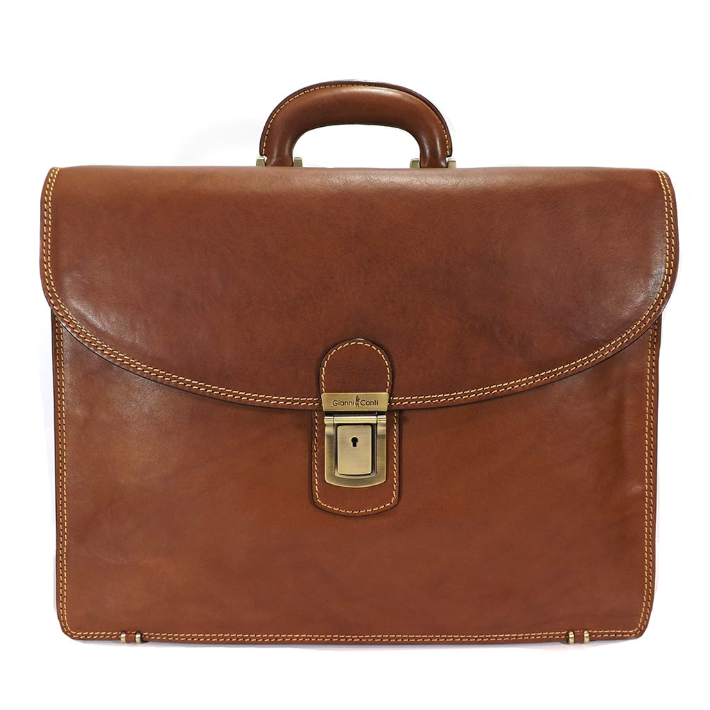 Gianni Conti Triple Gusset Briefcase - Style: 911078
