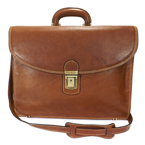 Gianni Conti Triple Gusset Briefcase - Style: 911078