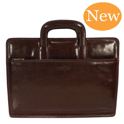 Gianni Conti Slim Leather Briefcase - Style: 9401034