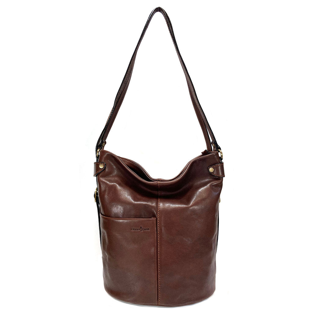 Gianni Conti Shoulder / Backpack - Style: 913307 - Brown