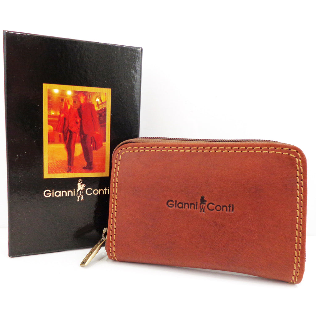 Gianni Conti Leather Credit Card Holder - Style: 917173