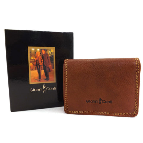 Gianni Conti Leather Tray Purse Wallet - Style: 918101