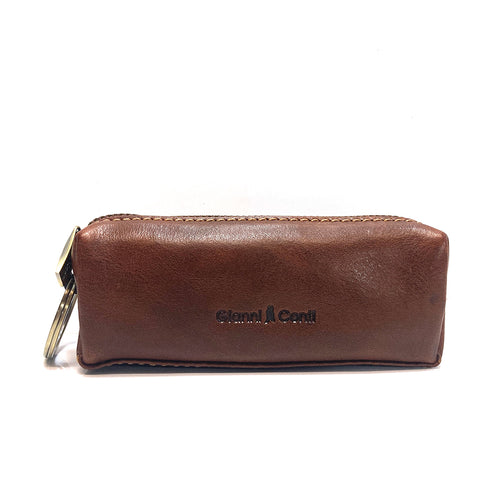 Gianni Conti Leather Key Case - Tan - Style: 919706