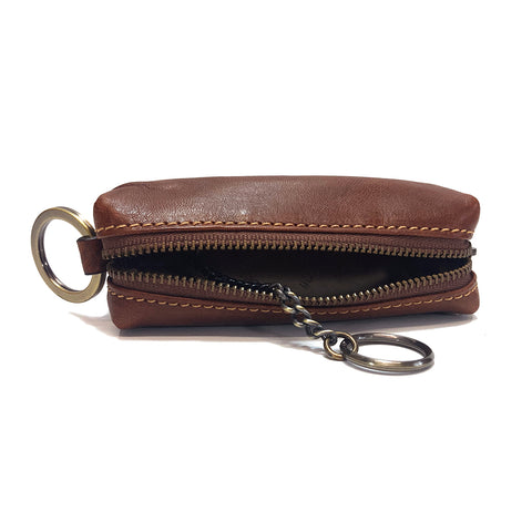 Gianni Conti Leather Key Case - Tan - Style: 919706