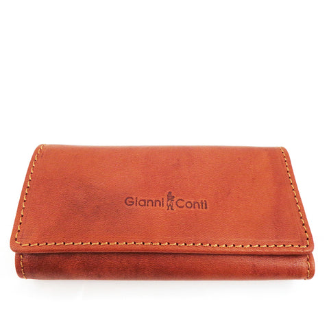 Gianni Conti Leather Key Case - Tan - Style: 919707