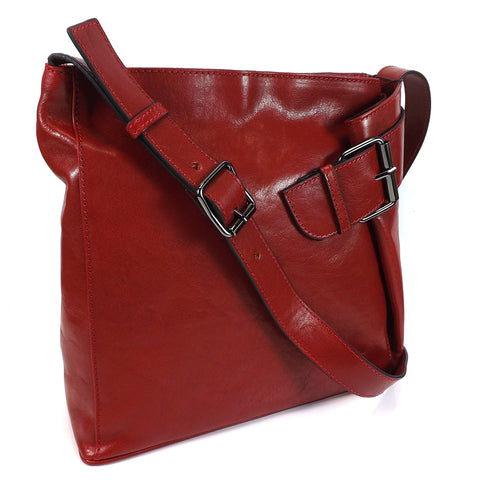 Gianni Conti Long Handle Shoulder Bag - Style: 9403444 Red
