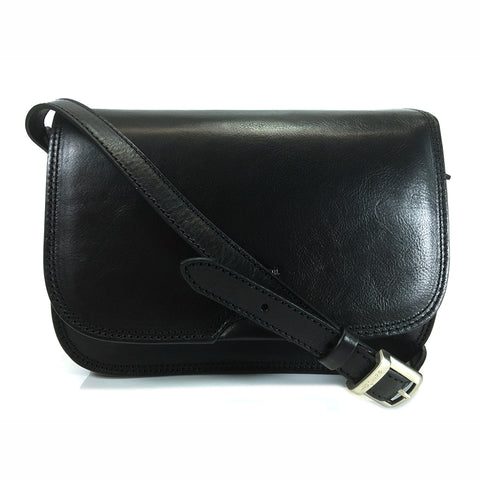 Gianni Conti Classic Flap Front Bag - Style: 9406005 - Black