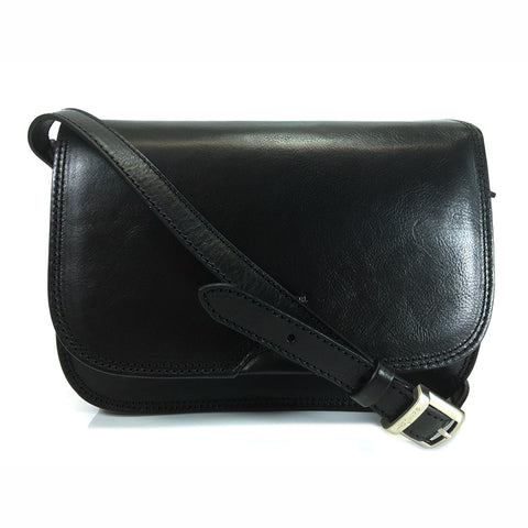 Gianni Conti Classic Flap Front Bag - Style: 9406005 Black