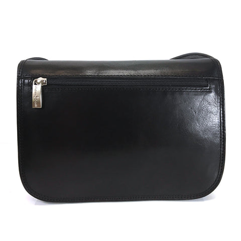 Gianni Conti Classic Flap Front Bag - Style: 9406005 - Black