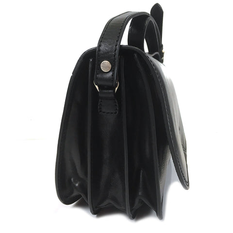 Gianni Conti Classic Flap Front Bag - Style: 9406005 - Black